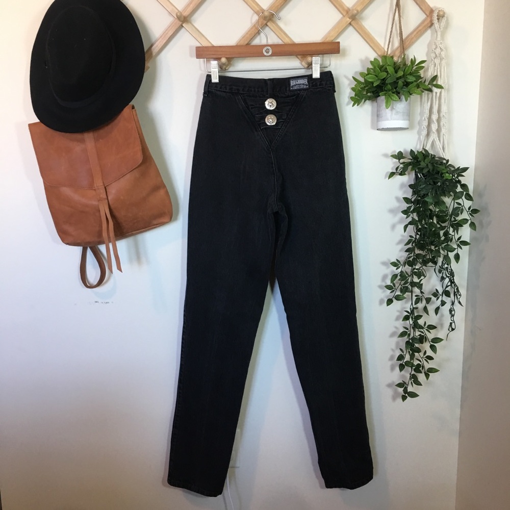 Vintage | Black High Waisted Mom Jeans P346
